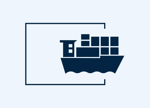 Ocean freight symbol